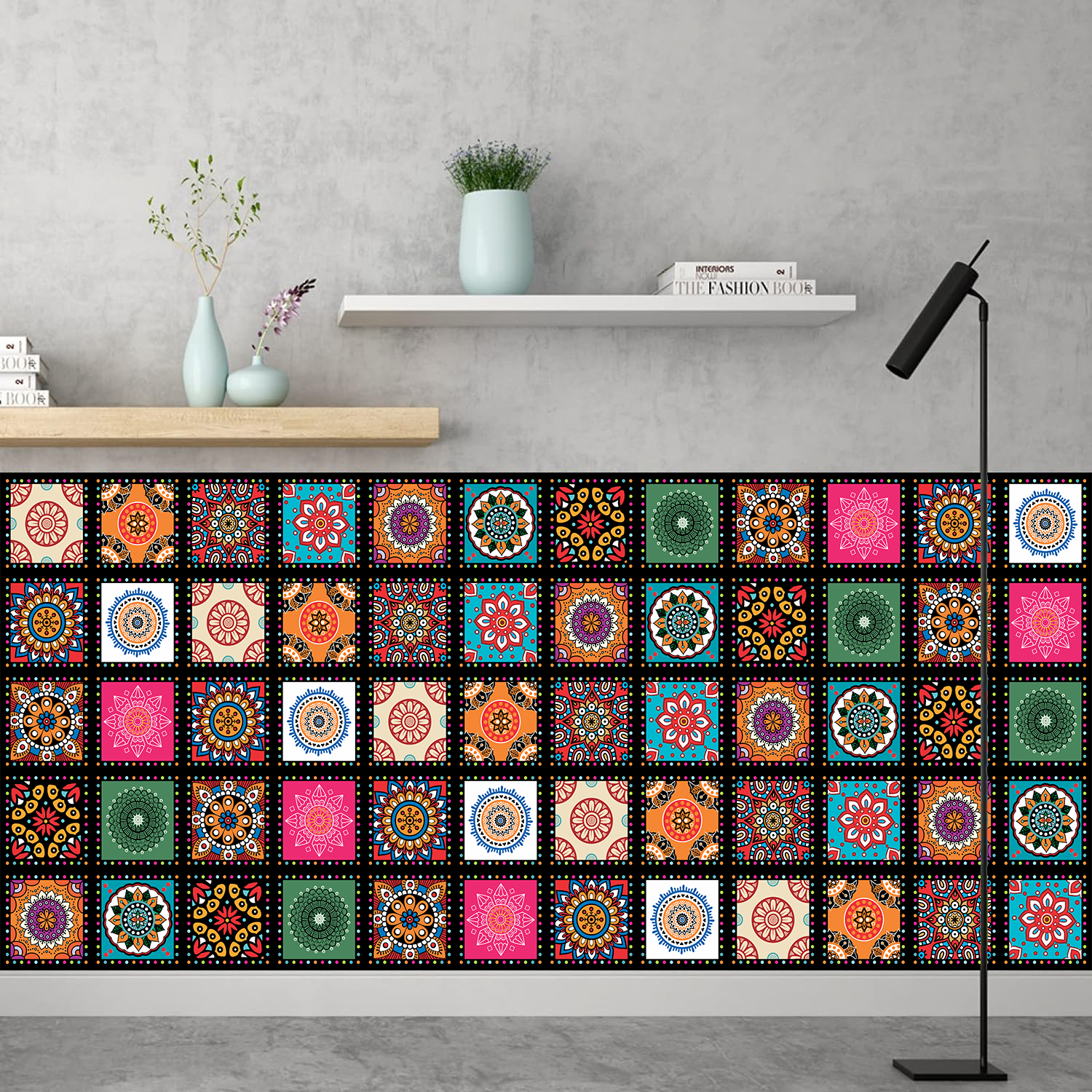 Colourful Tile Stickers for Home Decor